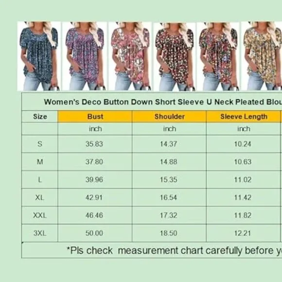 BETTE BOUTIK Women's V-Neck Ruffle Short Sleeve Tunic Top – Red/White, Size Med - Picture 3 of 3